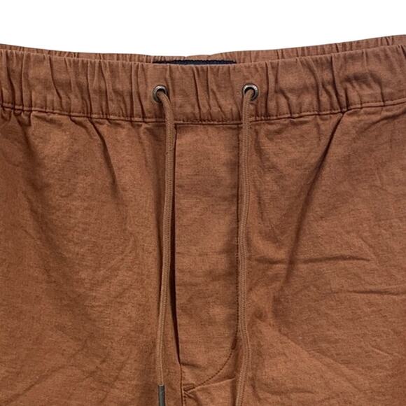 New American Eagle Mens Small Rusty Brown Flex Drawstring Waist Shorts - Picture 2 of 5